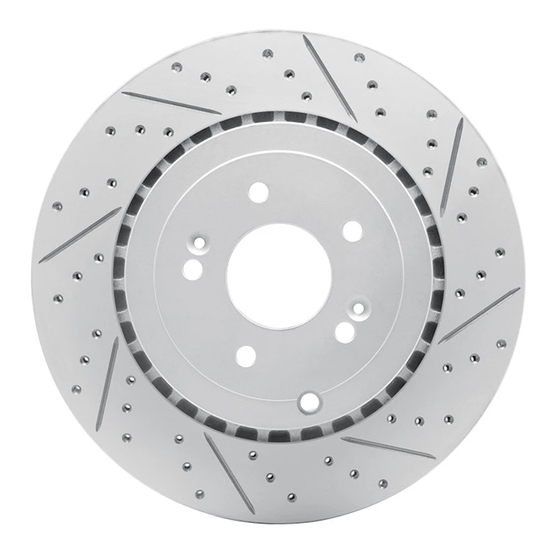 DFC 18-25 Genesis G70 Rear Right Drilled & Slotted Geoperformance Rotor