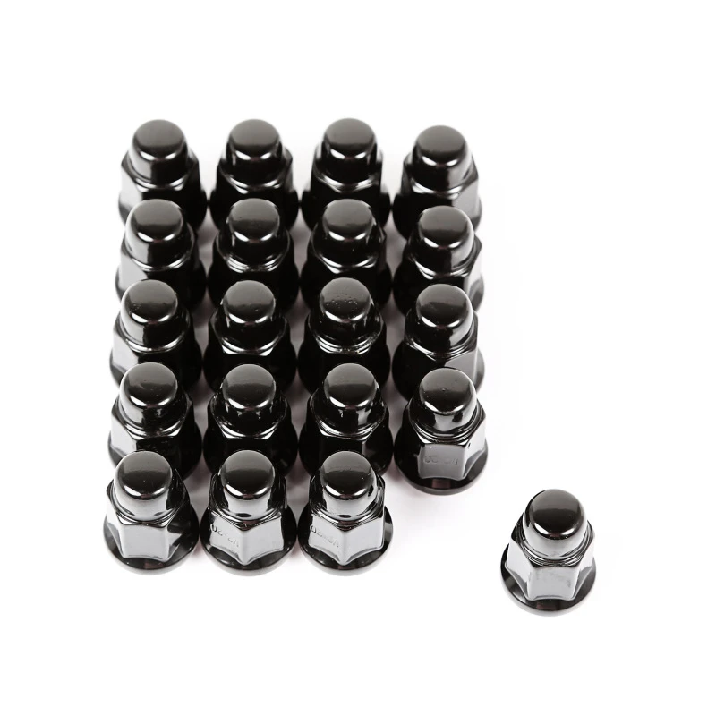 Rugged Ridge Radschrauben-Set 20 Stück Schwarz 1/2-20