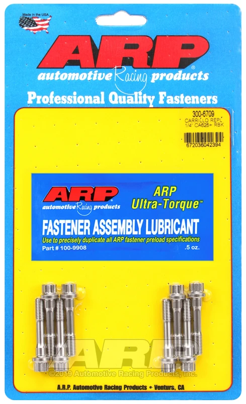 ARP 1/4in Carrillo Replacement CA625+ (Pack of 8) for various applications