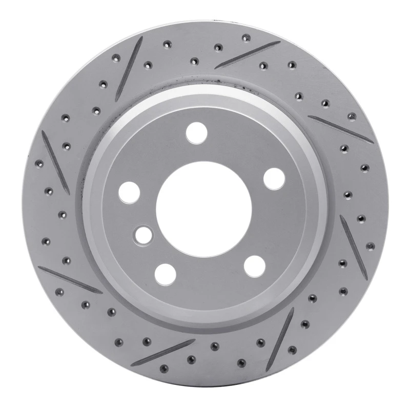 DFC 06-20 BMW 430i xDrive Gran Coupe Rear Left Drilled & Slotted Geoperformance Rotor