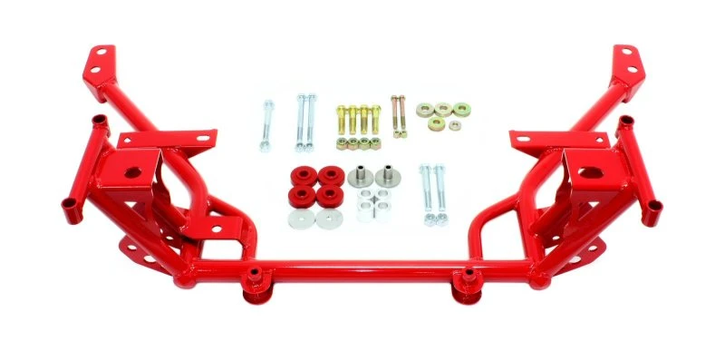 bmr-suspension_KM018R-67930509172c3 BMR 05-14 S197 Mustang K-Member mit STD. Motorhalterungen und STD. Lenkerhalterungen - Rot