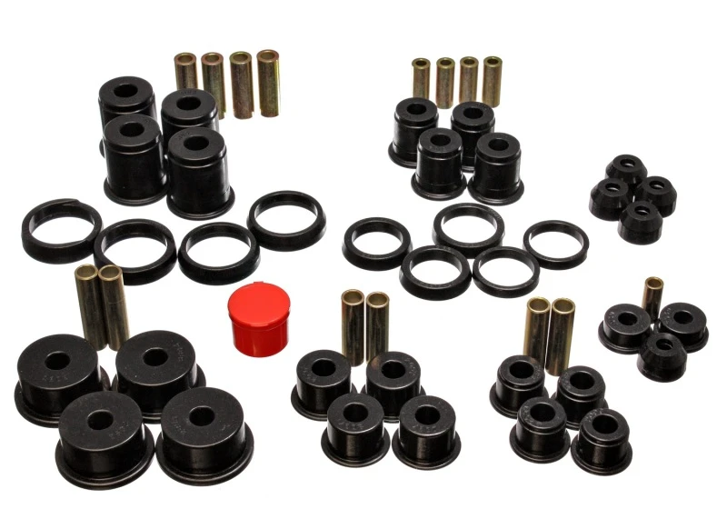 Energy Suspension 84-01 Jeep Cherokee/Wagoneer/Comanche Schwarzes Hyper-Flex-Master-Bushing-Set