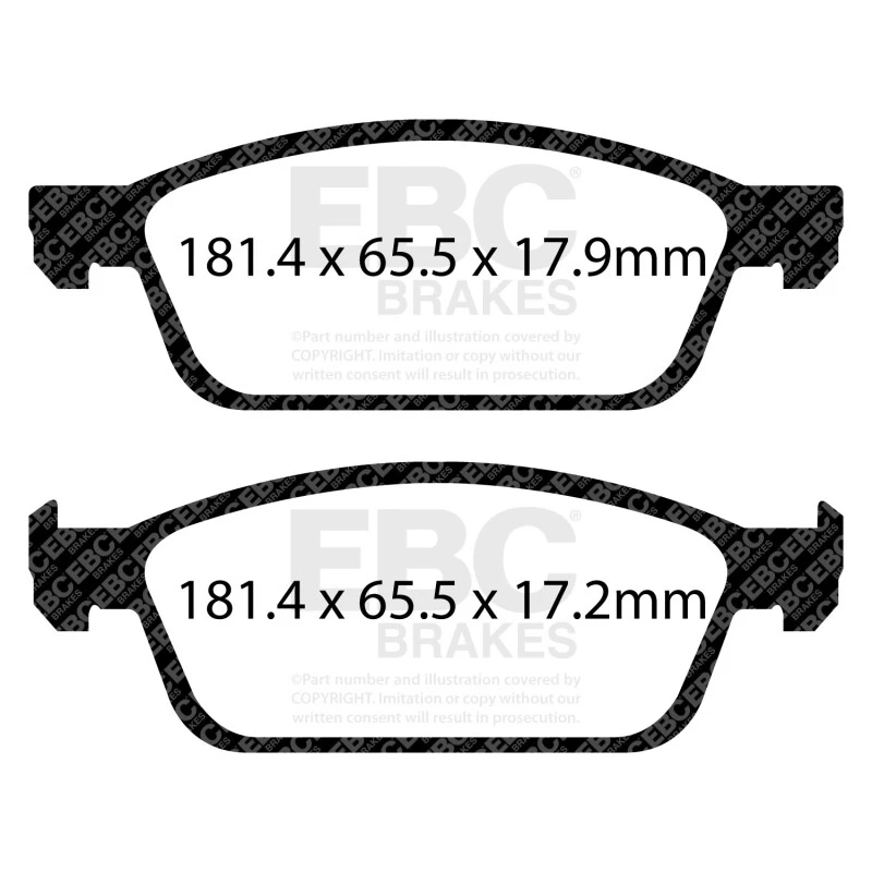 EBC 13+ Ford Escape 1.6 Turbo 4WD Yellowstuff Front Brake Pads