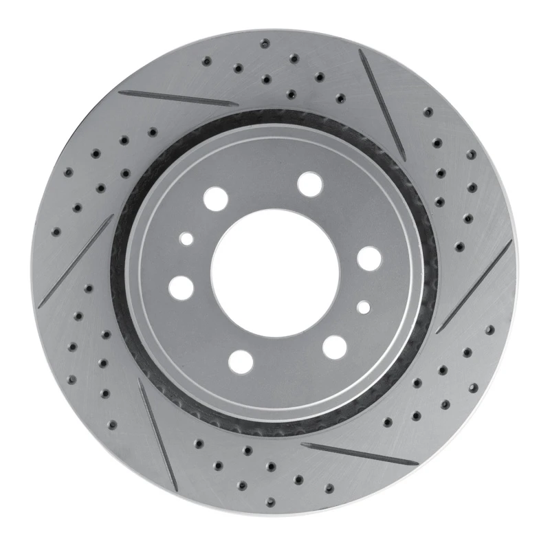 DFC 07-21 Ford F-150 RWD Front Right Drilled & Slotted Geoperformance Rotor