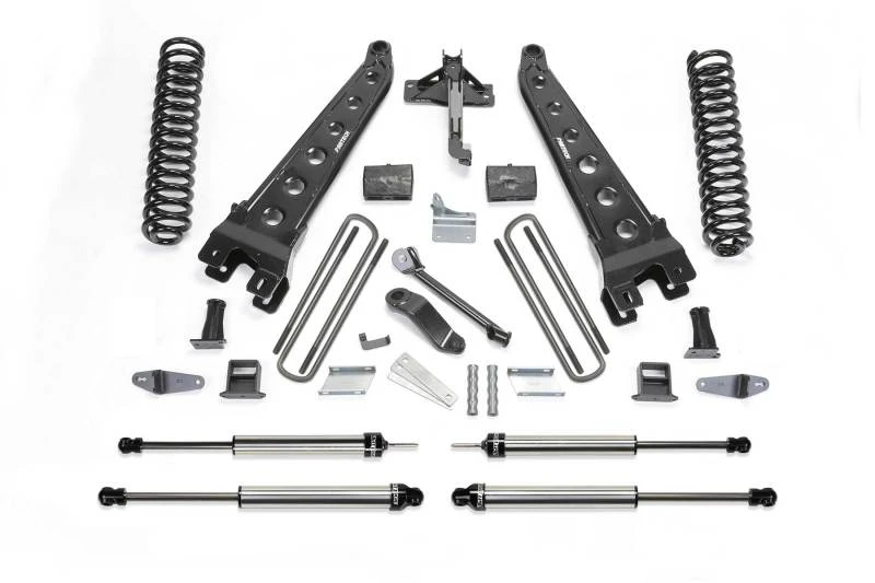 Fabtech 08-10 Ford F450/550 4WD 6 Zoll Radius Arm System mit Coils und DLSS Schocks