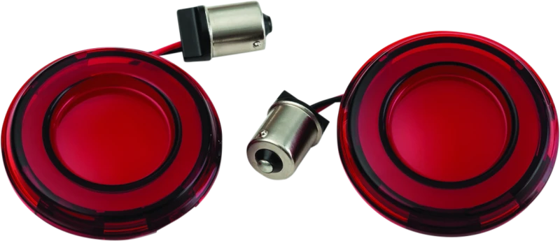 Kuryakyn Tracer L.E.D. Front Turn Signal Insert Red Light Red Lens 1156