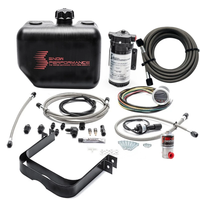 Snow Performance 2,5 Boost Cooler Wasser Methanol Einspritzkit mit SS Brd Leitung & 4AN Anschlüssen