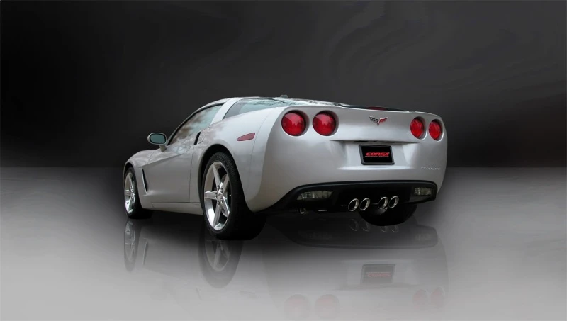Corsa 07-08 Corvette 2.5in. Sport Series Cat-Back Dual Rear Exit with Twin 3.5in. Polished Tips