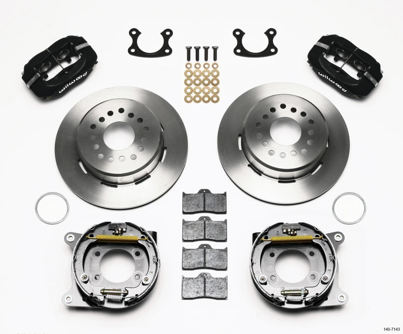 Wilwood Forged Dynalite P/S Park Brake Kit Small Ford 2.66in Offset