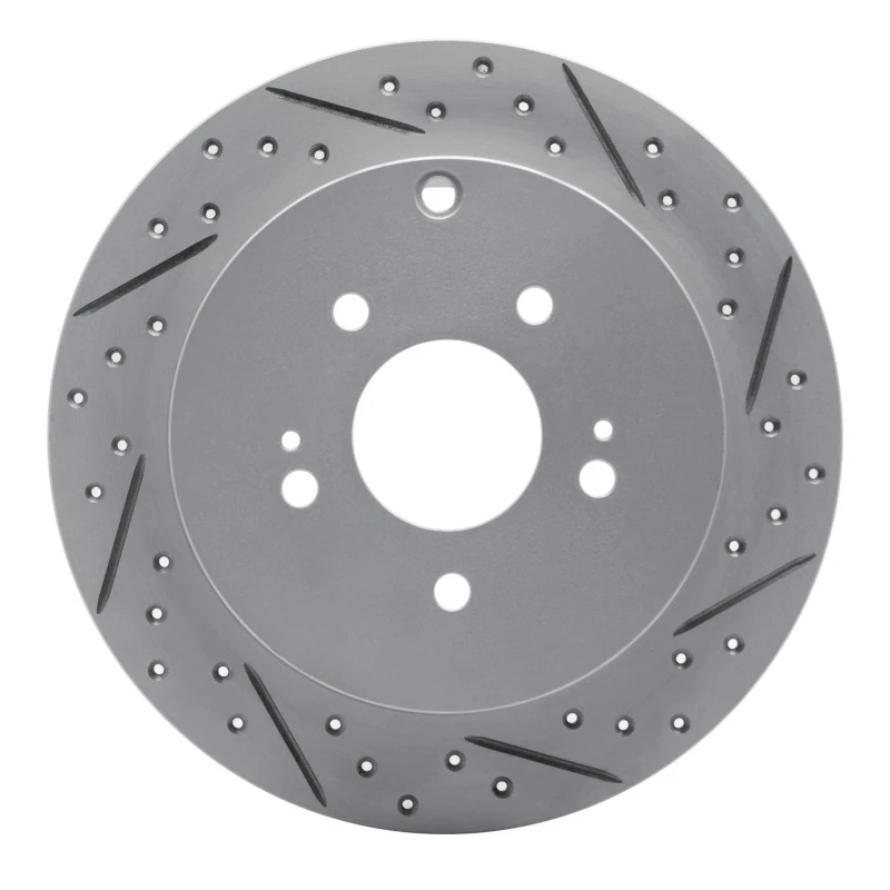 DFC 04-11 Mitsubishi Endeavor Rear Right Drilled & Slotted Geoperformance Rotor
