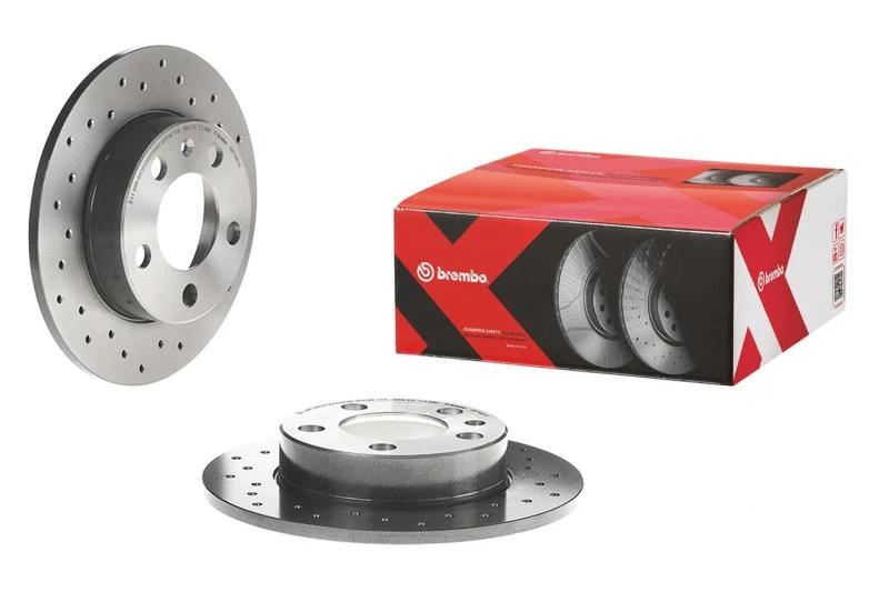 brembo-oe_08.9975.2X-6793078131d8a Brembo 2019 Audi A3 Quattro/19-20 Q3/17-20 RS3 Rear Premium Xtra Cross Drilled UV Coated Rotor