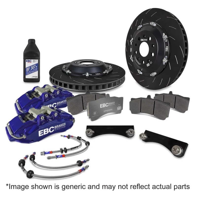 EBC Racing 00-06 BMW M3 (E46) Blue Apollo-6 Calipers 355mm Rotors Front Big Brake Kit