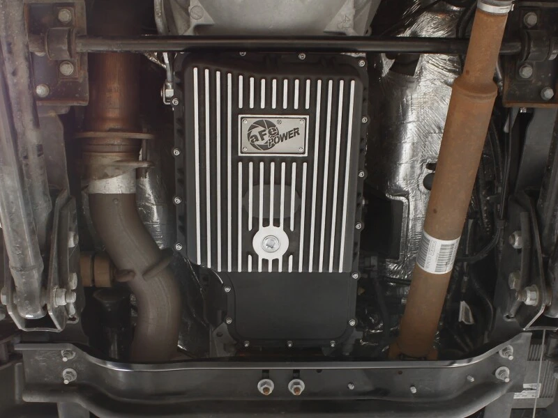 aFe Power Getriebeölwanne Schwarz Feingefräst 11-14 Ford 6R140 LKW V8 6,7L (td)