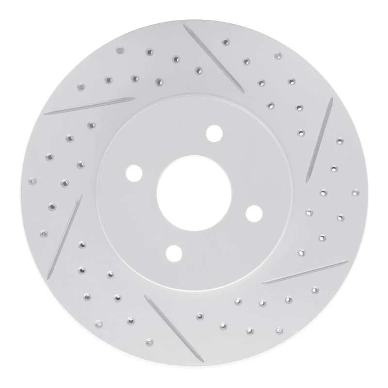 DFC 02-04 Ford Focus Front Right Drilled & Slotted Geoperformance Rotor