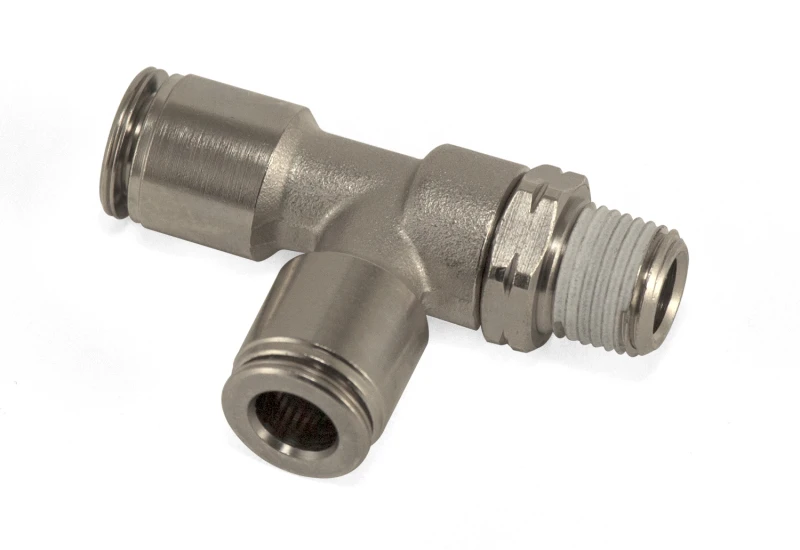 Air Lift Run-Tee - Männlich 1/8 Zoll NPT X 1/4 Zoll Rohr X 1/4 Zoll Rohr