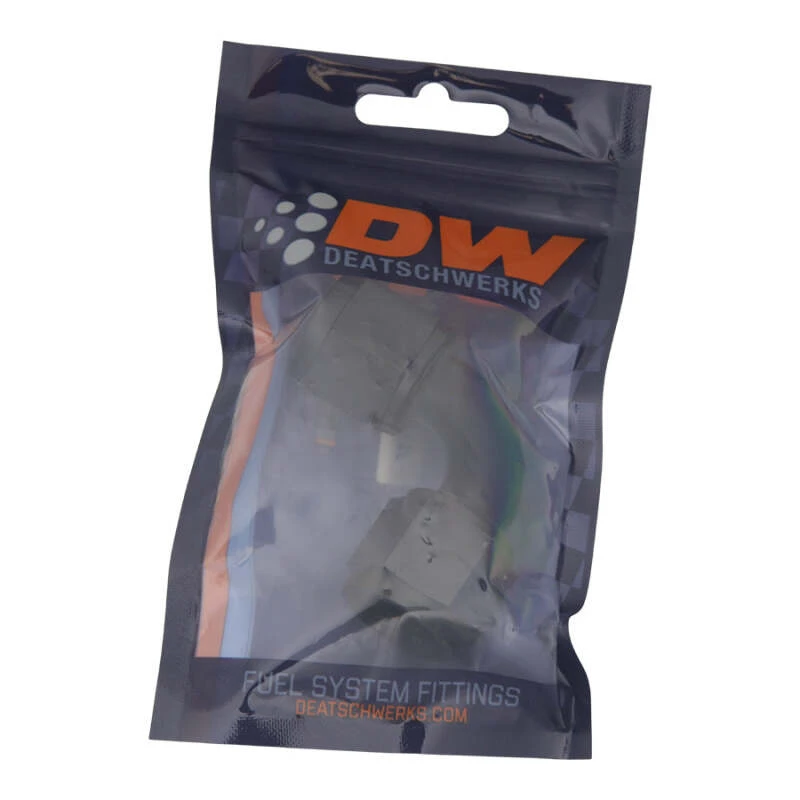 DeatschWerks 10AN Flare Female Swivel 90-Grad zu 10AN Flare Female Swivel - eloxiert matt schwarz