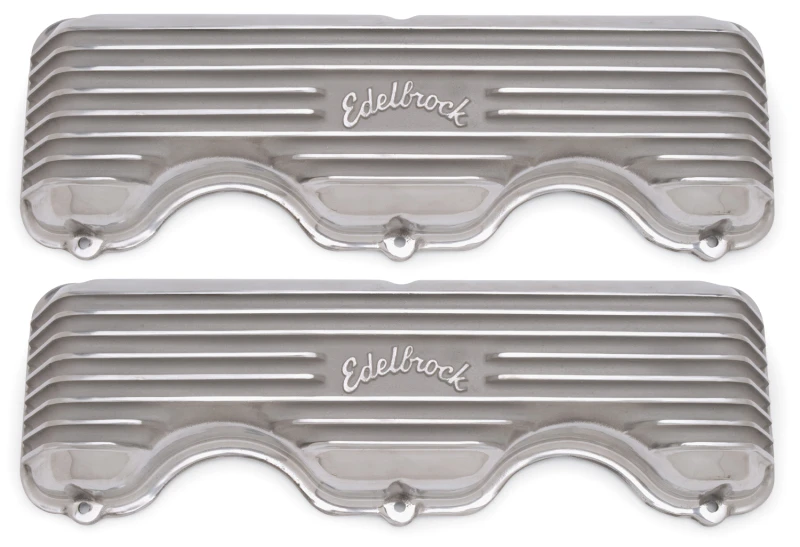Edelbrock Ventildeckel Classic Series Chevrolet W 348/409 CI V8 Poliert