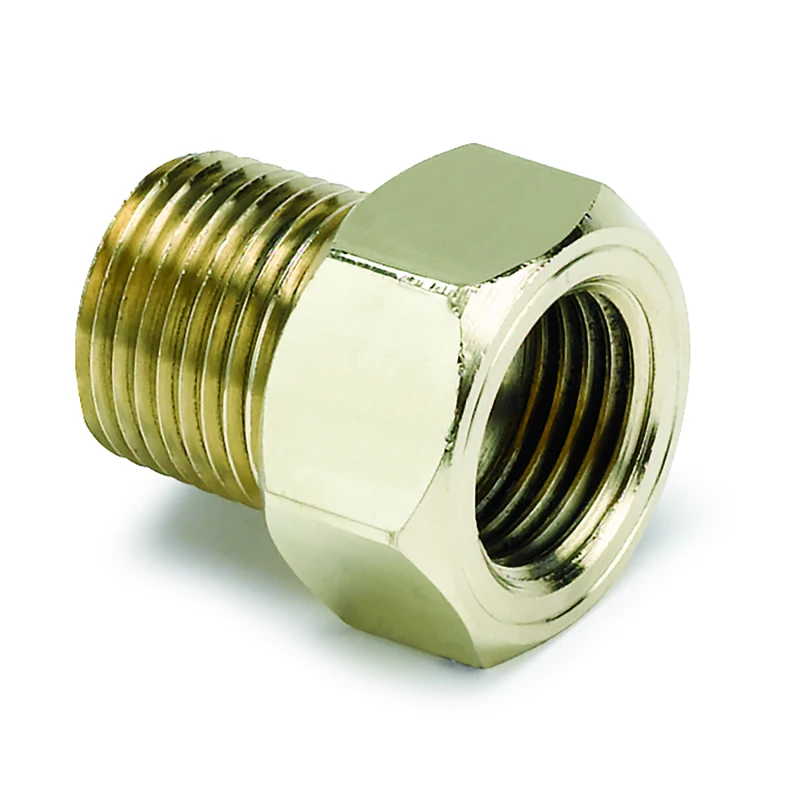 Autometer 3/8in Brass NPT Mechanical Temp Adapter