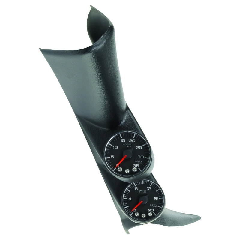 Autometer Diesel-Messgerät-Kit A-Säule mit Lautsprecher 01-07 GM Boost/EGT 60psi/2000 Grad F Schwarz Spek-Pro