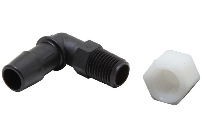 K&N Luftfilter Vent Kit - Weiß - 90 Grad Kunststoff 0,50 Zoll Flansch 1,75 Zoll H 1,75 Zoll L