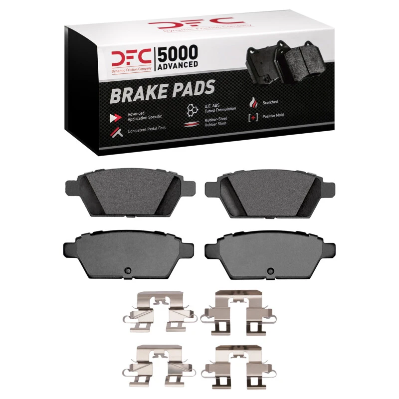 DFC 06-13 Ford Fusion Rear 5000 Advanced Ceramic Brake Pads and Hardware Kit