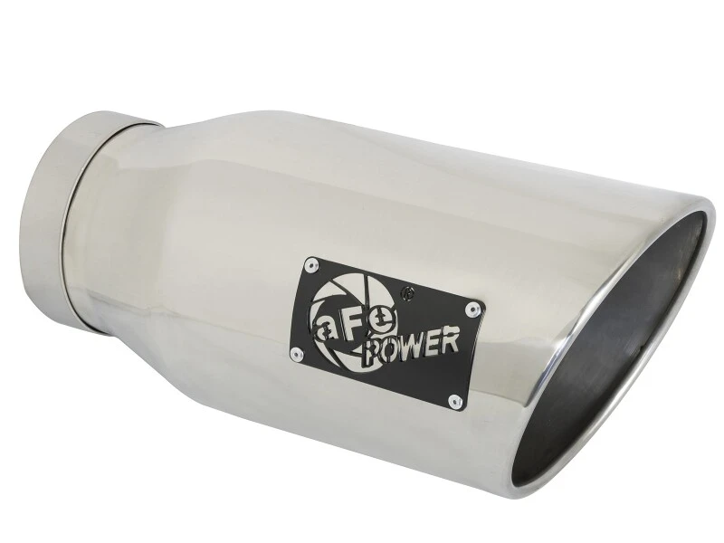 aFe ATLAS 5 Zoll DPF-Back Alum Stahl Auspuff-System mit polierter Spitze 19-20 Ram Diesel Trucks L6-6.7L (td)