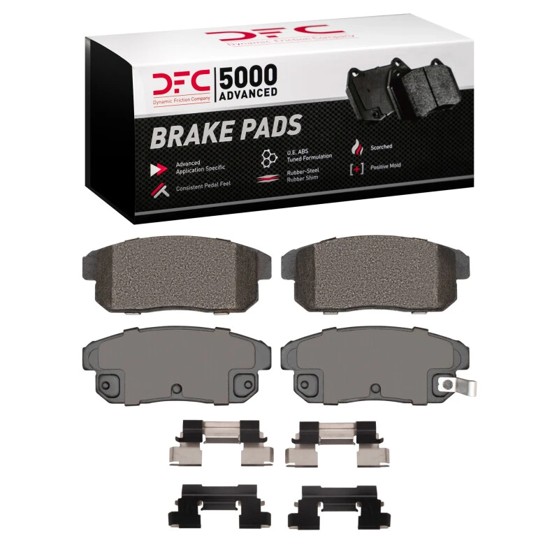 DFC 04-11 Mazda RX-8 Rear 5000 Advanced Semi Metallic Brake Pads and Hardware Kit