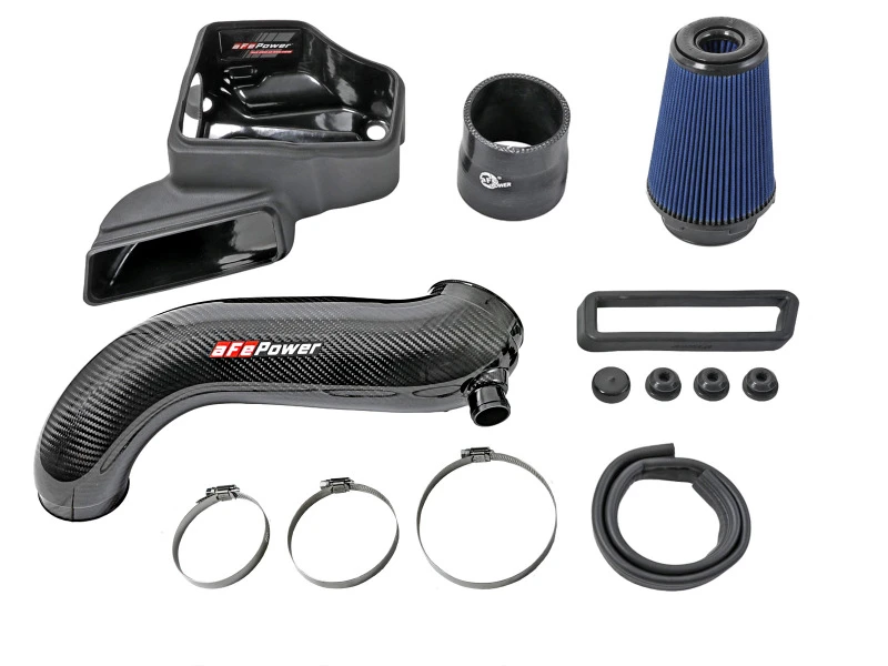 aFe 15-19 VW Golf R (MKVII) L4-2.0L (t) Track-Serie Karbonfaser-Ansaugsystem mit Pro 5R Filter
