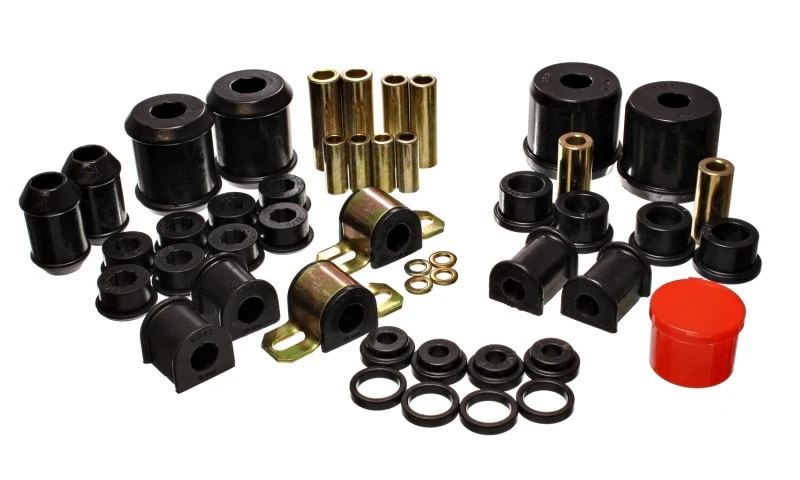 Energy Suspension Schwarzes Hyper-Flex-Master-Bushing-Set für 00-1/01 Mitsubishi Eclipse FWD