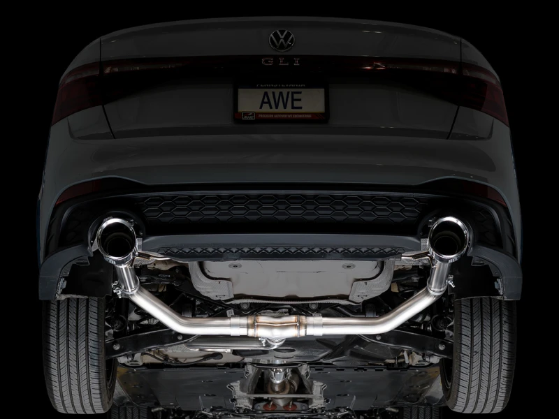 AWE 22-25 Volkswagen Jetta GLI Track Edition Exhaust - Chrome Silver Tips