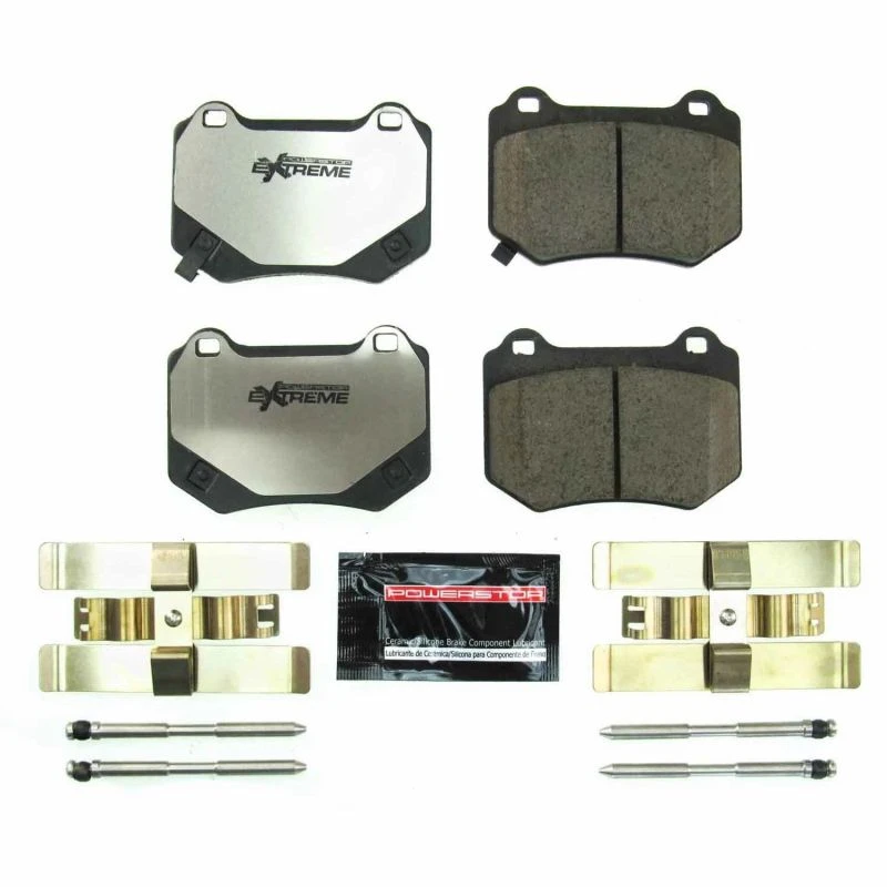 Power Stop Rear Z26 Extreme Street Brake Pads w/Hardware for 18-19 Subaru WRX STi
