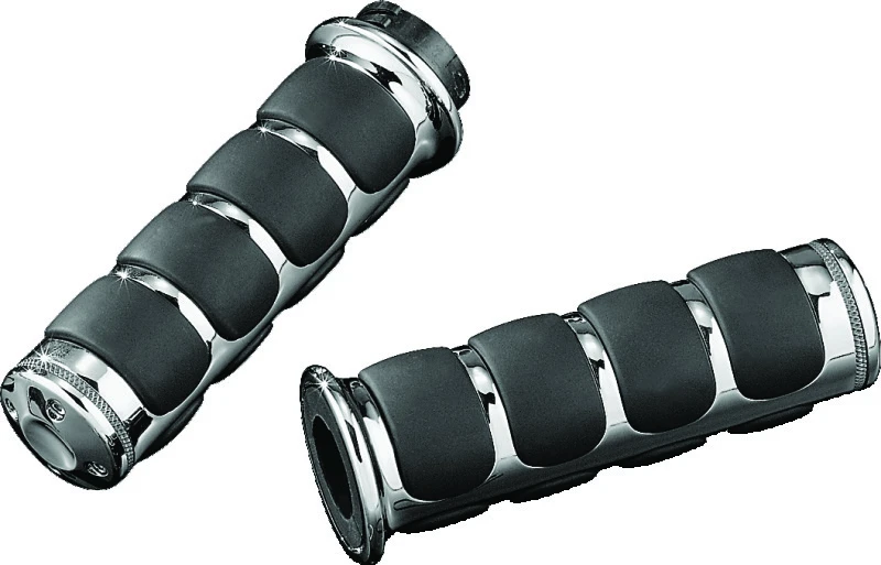 Kuryakyn Premium ISO Griffe ohne Gasgriff für Dualkabel Chrom