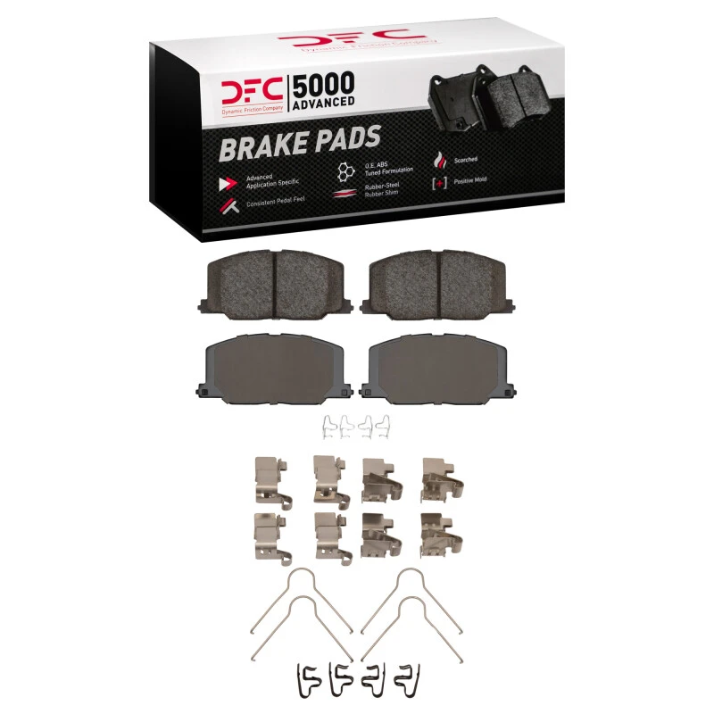 DFC 87-93 Lexus ES250 Front 5000 Advanced Ceramic Brake Pads and Hardware Kit