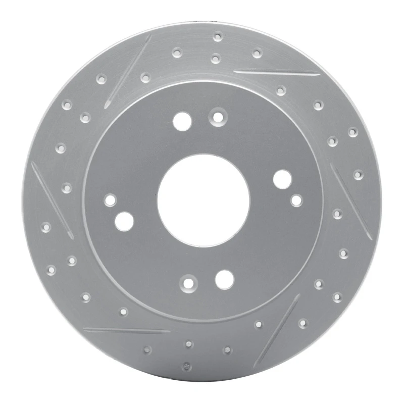DFC 92-97 Acura Cl Rear Left Drilled & Slotted Geoperformance Rotor