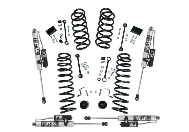 Superlift 2,5 Zoll Dual Rate Coil Lift Kit mit Fox 2.0 Res Shocks für 2018–2023 Jeep Wrangler JL Unlimited 4WD 4-Türer (Nicht für Mojave Edition)