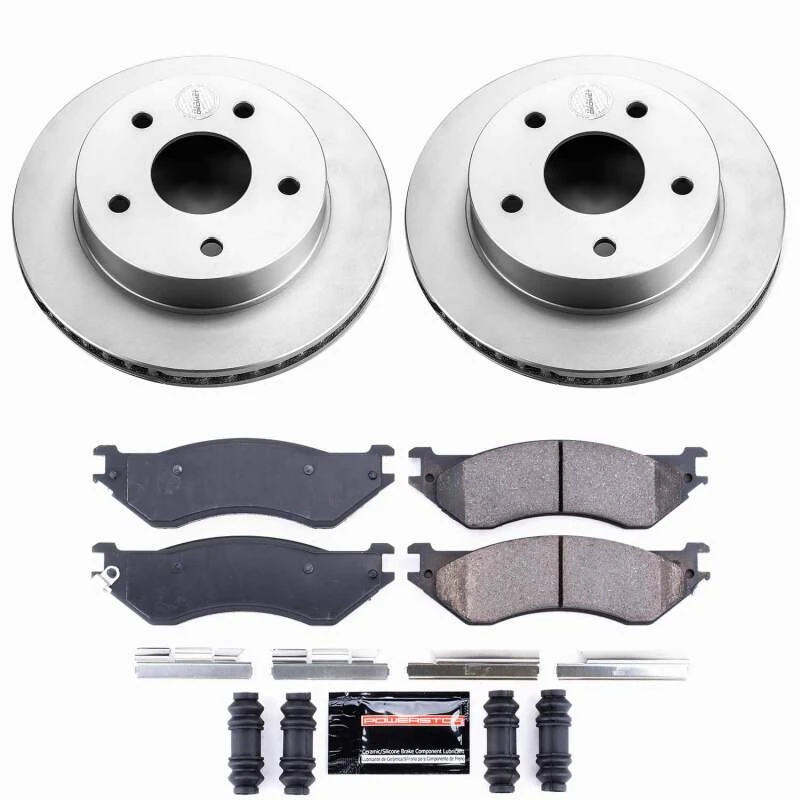 Power Stop 00-01 Dodge Ram 1500 Front Z23 Coated Brake Kit