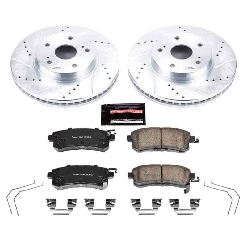 Power Stop Front Z23 Evolution Sport Brake Kit for 15-18 Subaru Legacy