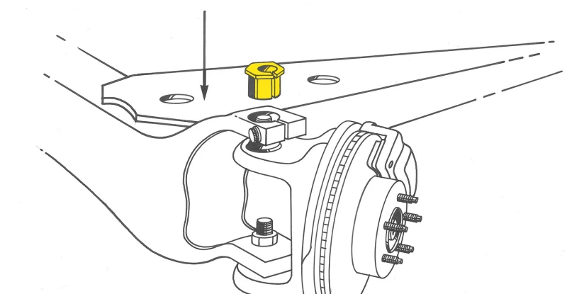MOOG 99-23 Ford E-350 Super Duty Vordere Caster/Cam-Buchse