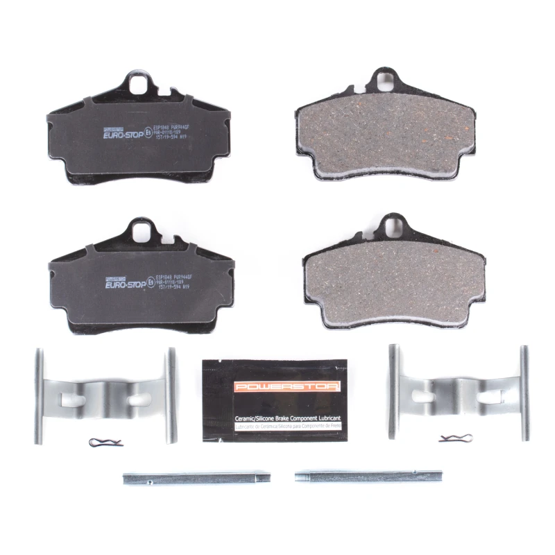 Power Stop 10-12 Porsche Cayman Euro-Stop ECE-R90 Rear Brake Pads