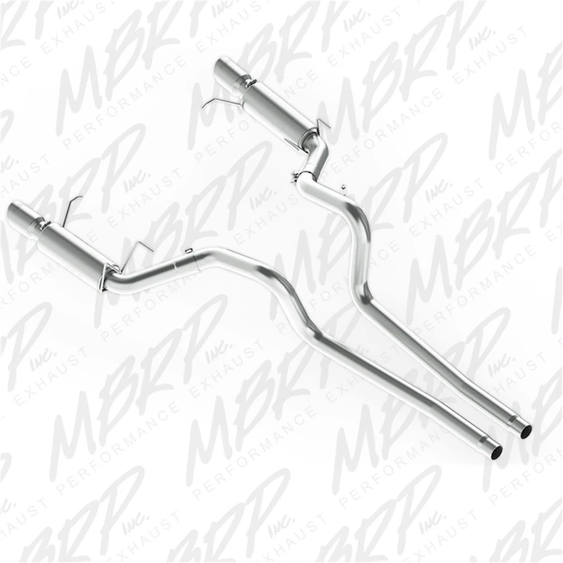 MBRP 11-14 Ford Mustang GT 5.0L Dual Split Rear Race Version AL 3in Kat-Abgasanlage