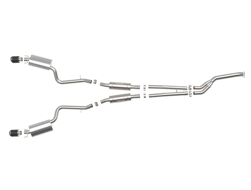 aFe POWER Takeda 16-17 Lexus IS200t L4-2.0L (t) 2,5 Zoll-3 Zoll 304 SS CB Auspuff - Carbon Fiber
