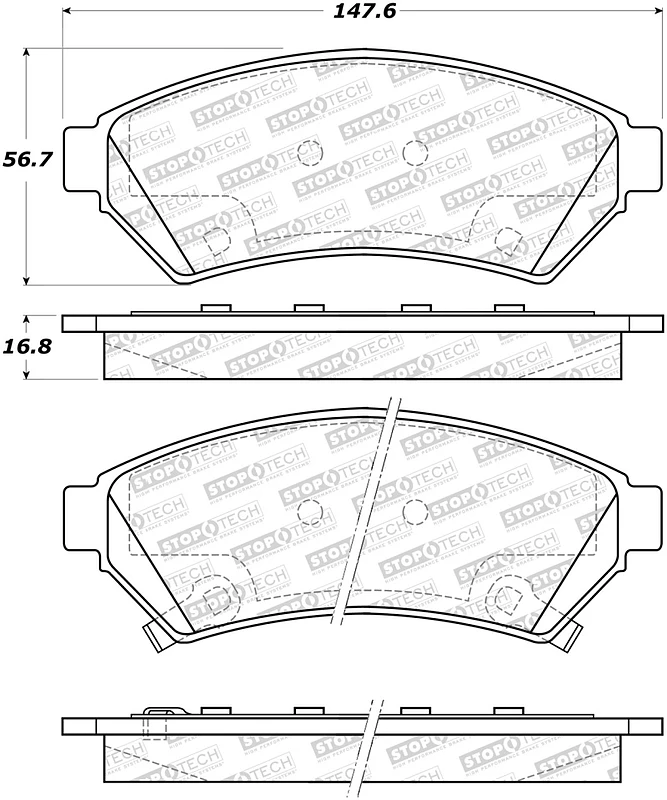 StopTech Street Brake Pads