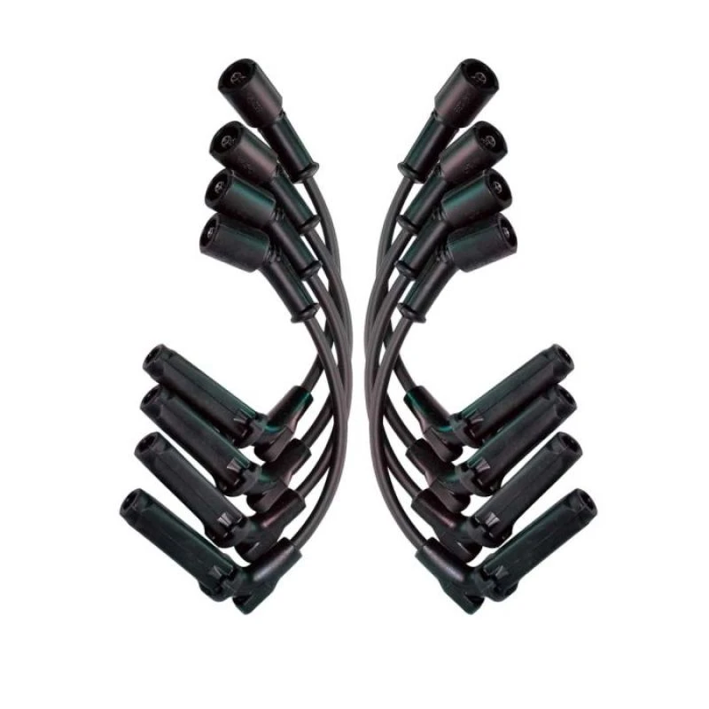 Moroso GM LS 11 Inch Long Coil On Plug 90 Deg Boots Unsleeved Ultra Spark Plug Wire Set - Black