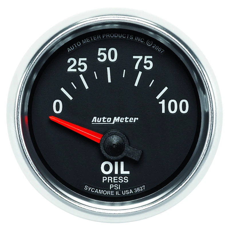 Autometer GS 0-100 PSI Short Sweep Electronic Oil Pressure Gauge