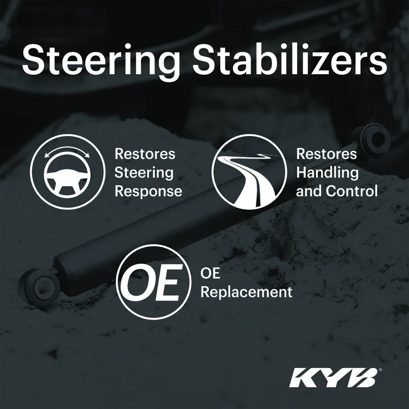 KYB-Stoßdämpfer & Lenkstabilisatoren vorne für Jeep Wrangler JL 18-23 / Gladiator 20-23