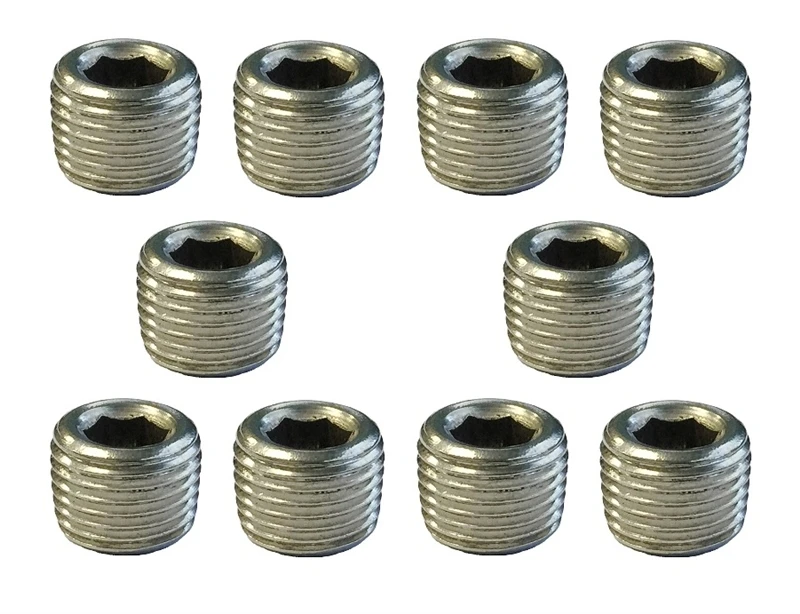 Torque Solution Edelstahl 1/8" NPT-Stopfen: Universal 10er Pack