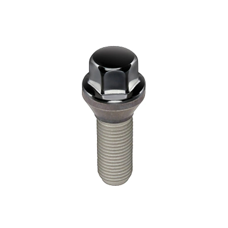 McGard Sechskant-Lug-Bolt (Kegel-Sitz) M14X1,5 / 17mm Sechskant / 28,0mm Schaftlänge (Box mit 50) - Schwarz