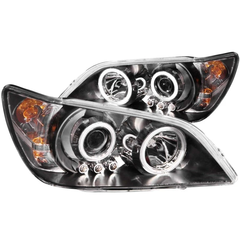 ANZO 2001-2005 Lexus Is300 Projektor-Scheinwerfer mit Halo Schwarz