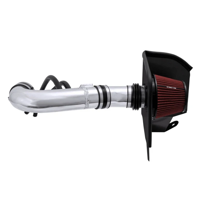 spectre_9951-6794abd7515c1 Spectre 04-14 Nissan Titan V8-5,6L F/I Luftansaugs-Kit - Poliert mit rotem Filter