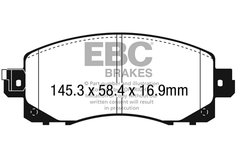 EBC 2022+ Subaru WRX 2.4T Yellowstuff Front Brake Pads